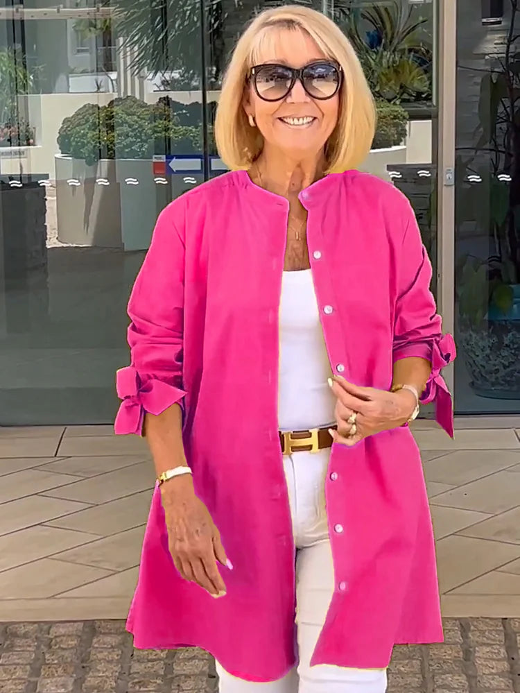 Tina™ | Flared Cotton Shirt Jacket