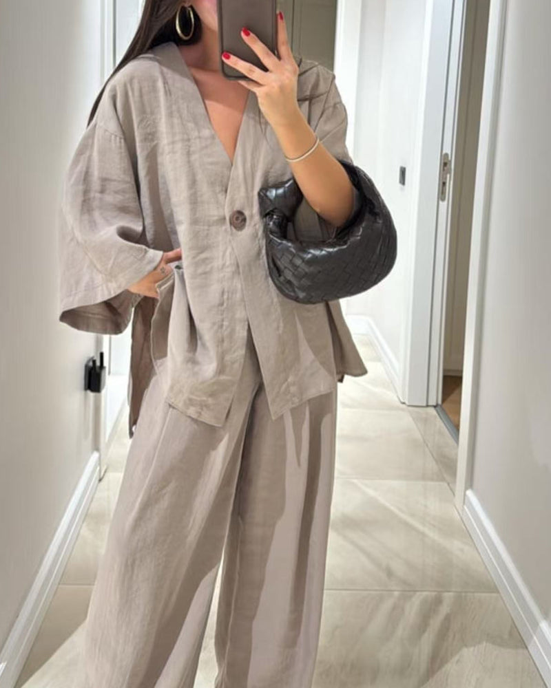 Mélanie™ | Elegant Casual Set in Lightweight Fabric