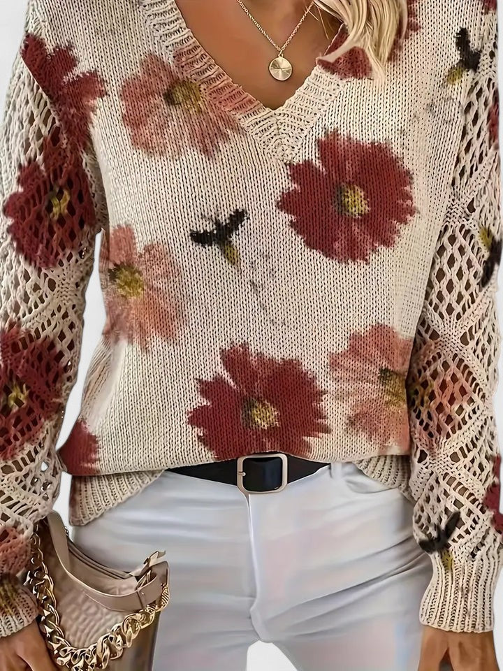 Tristana™ | Elegant Floral Sweater