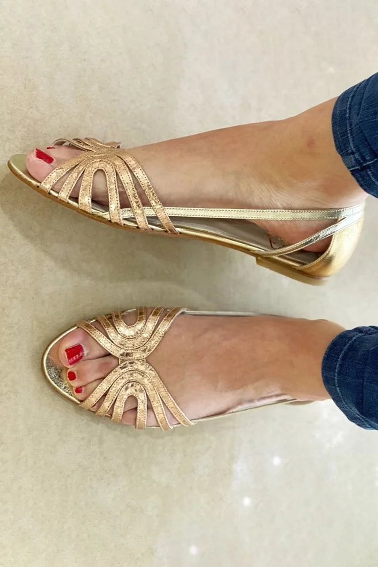 Eleonora | Golden Summer Light Sandals