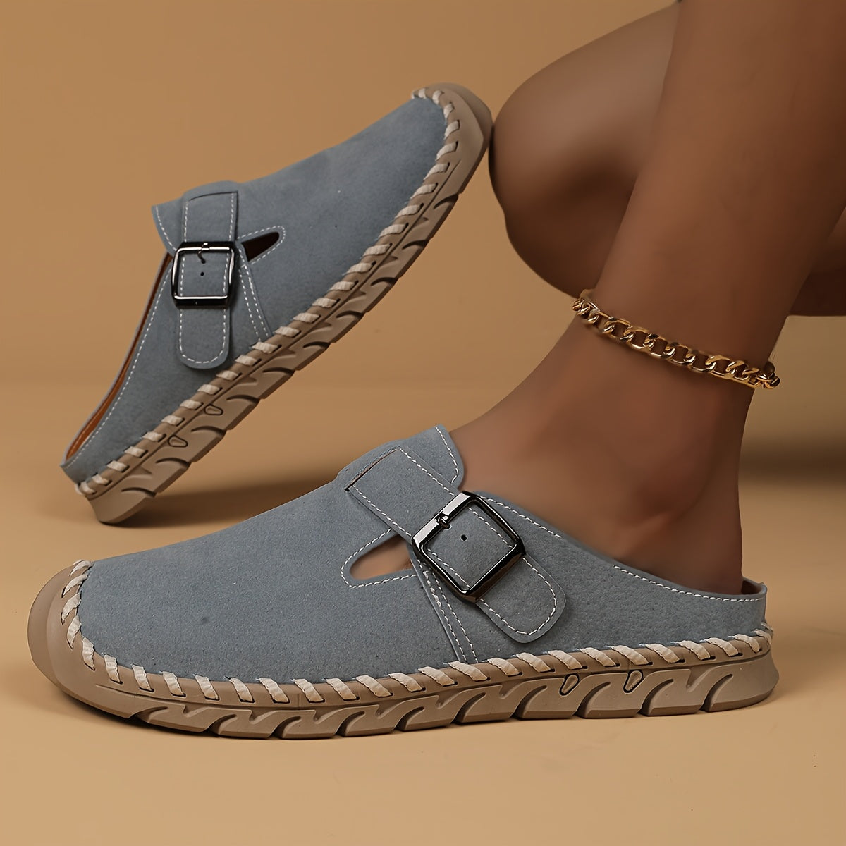 Marly – Comfort Mule with Buckle