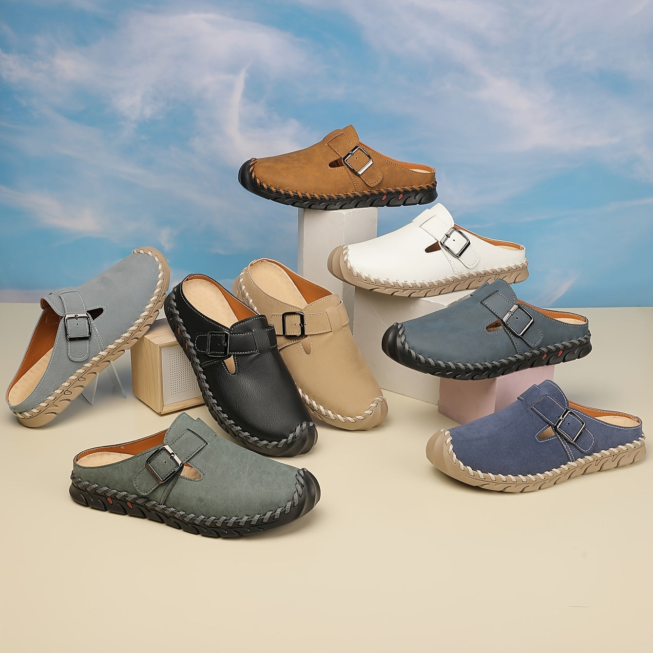 Marly – Comfort Mule with Buckle