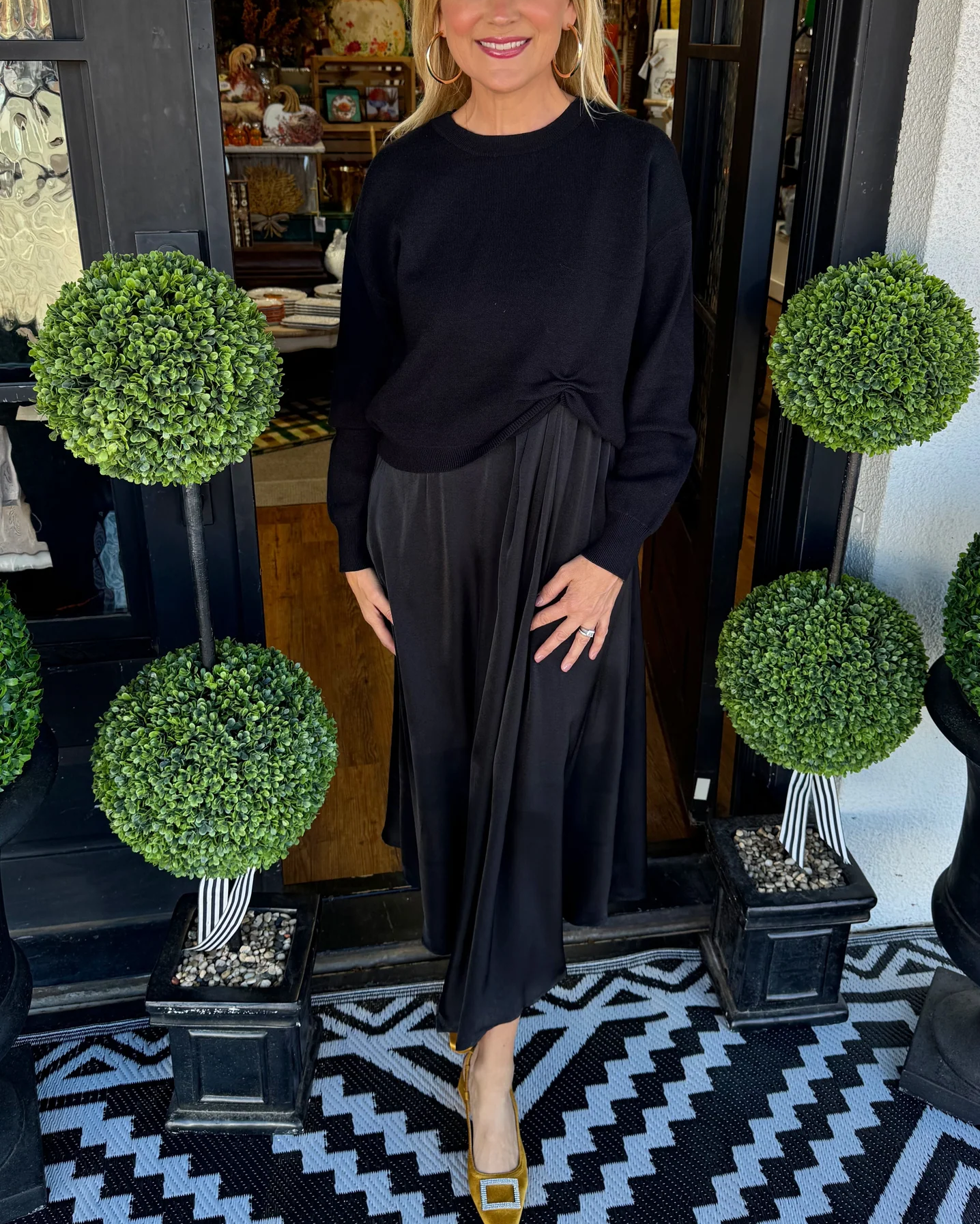 Twist Front Layered Dress