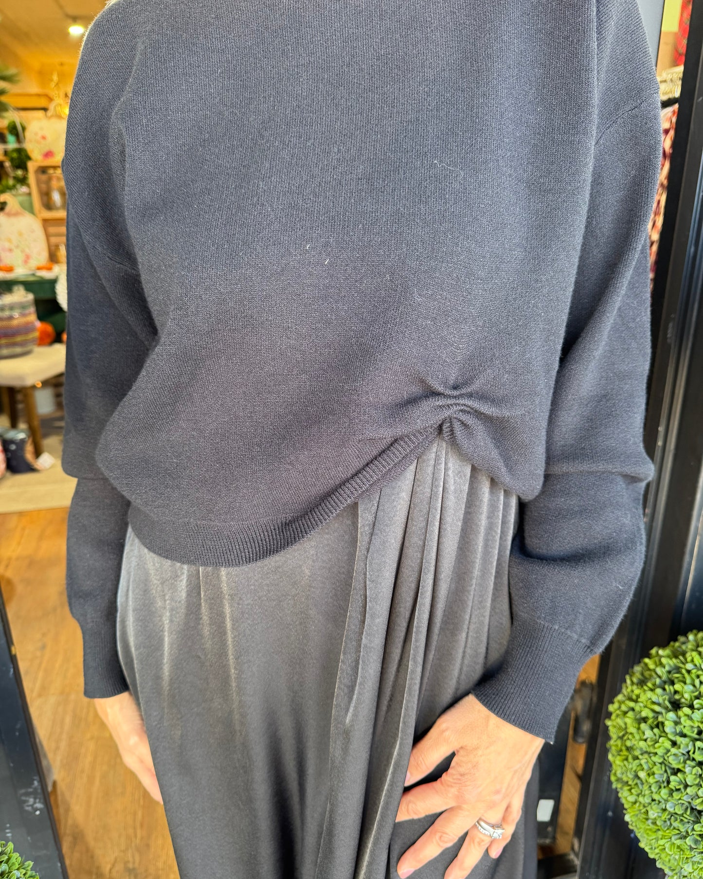 Twist Front Layered Dress