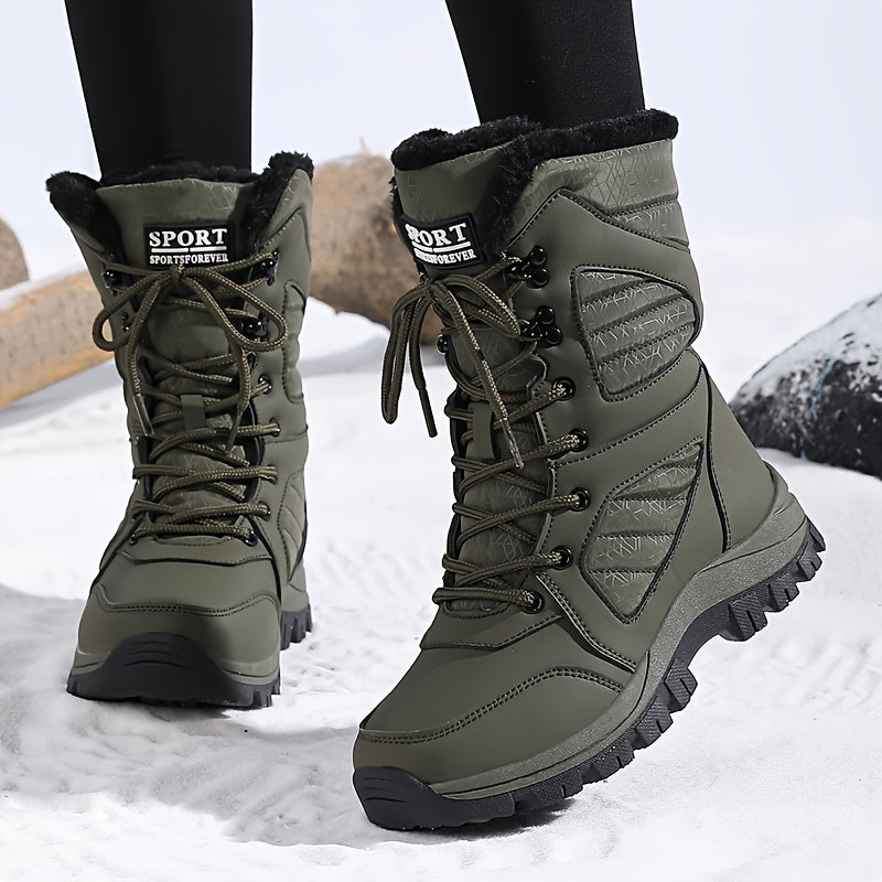 Corisande™ | Plush-lined lug-sole lace-up snow boots