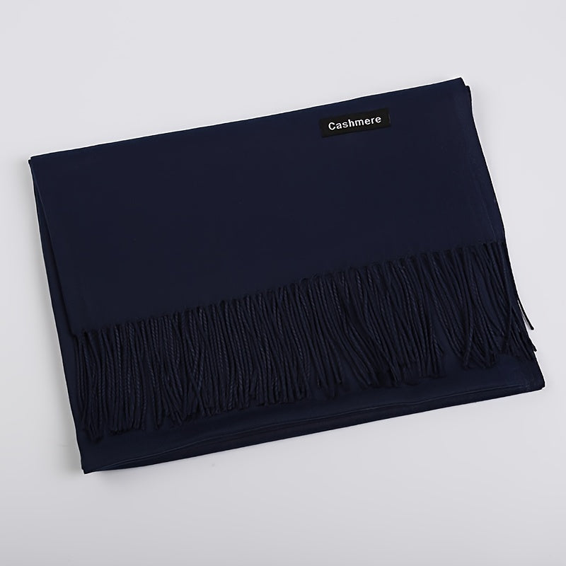 Classic Warm Cashmere Winter Scarf