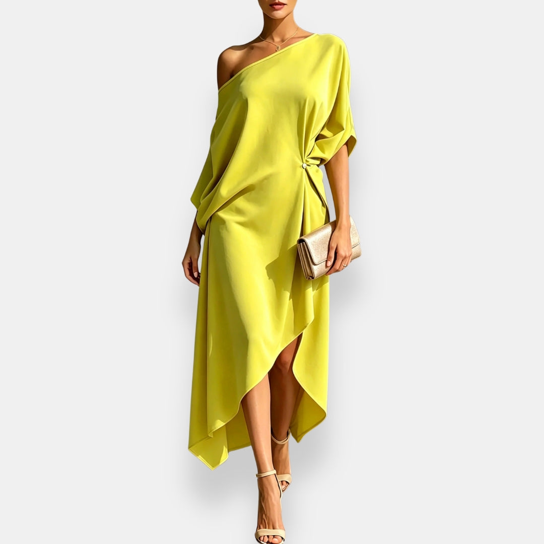 Orléane | Asymmetric Drapé Dress