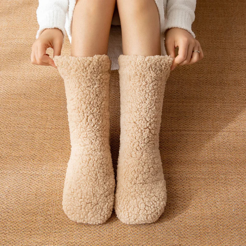 delphina™ | Sherpa fuzzy cozy crew socks