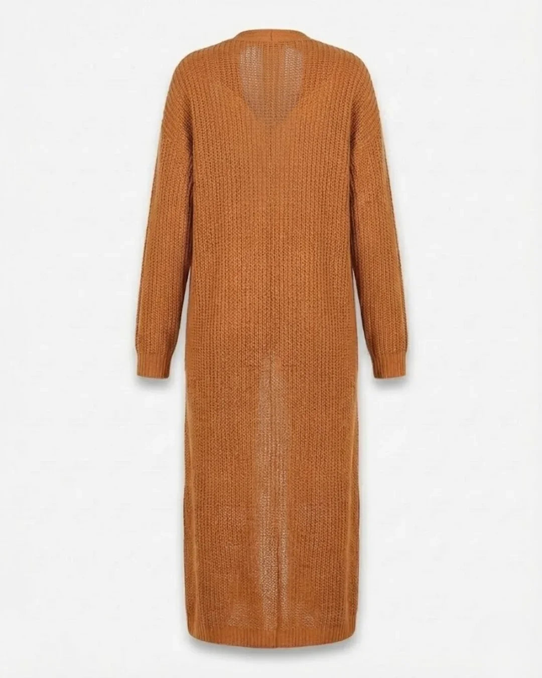 Giada™ | Open-Front Pocket Long Knit Cardigan