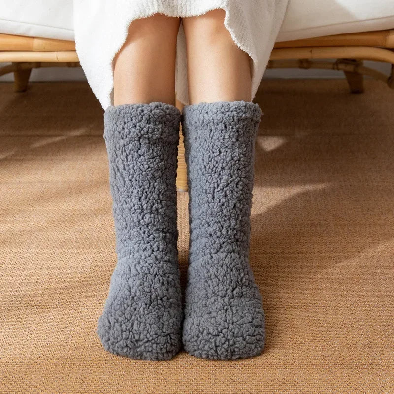 delphina™ | Sherpa fuzzy cozy crew socks