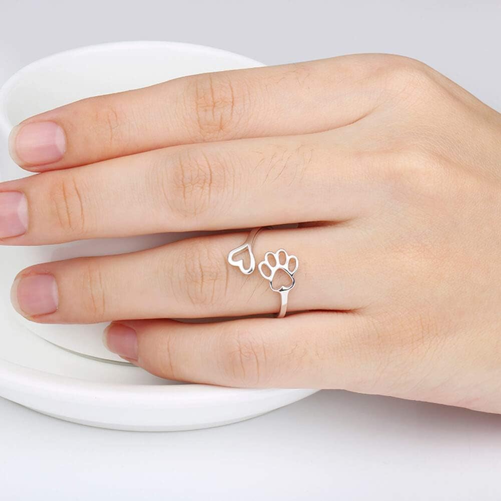 Paw & Heart Ring