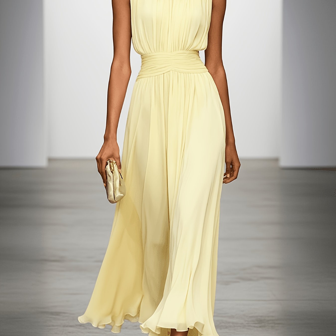 Charlotte | Elegant chiffon midi dress