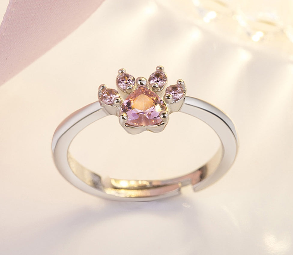 Rose Gold Paw Jewelry Set β