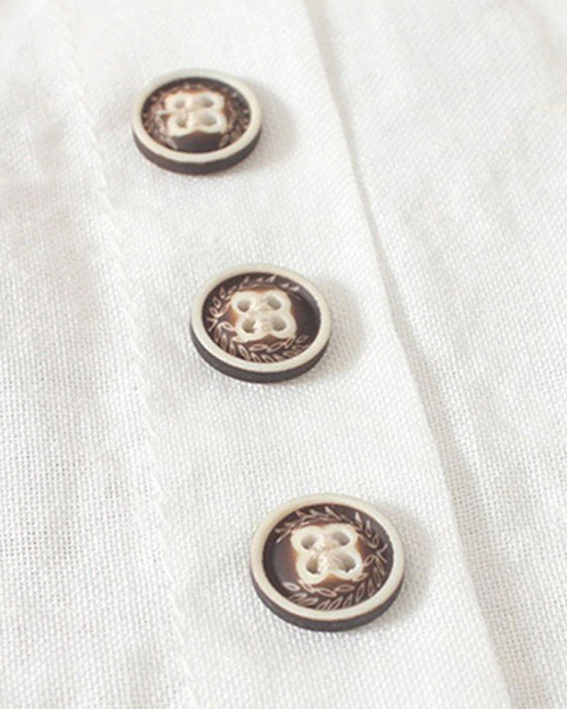 Asymmetrical Button Tunic Top