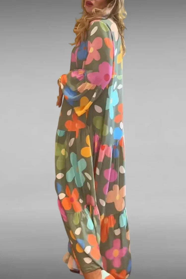 Relaxed Floral Maxi Dress