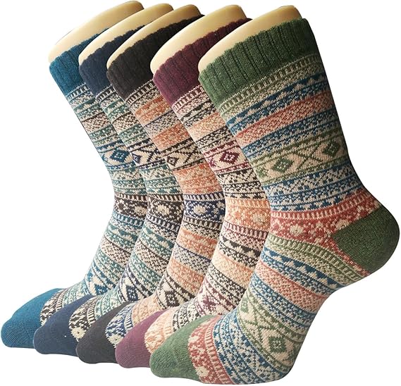 Thermal Fashion Wool Socks (5-Pack)