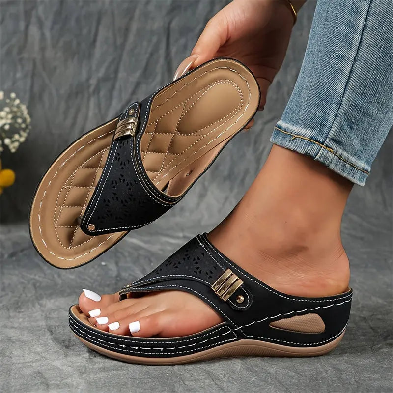 Élodie – Wedge Toe Sandals for Women
