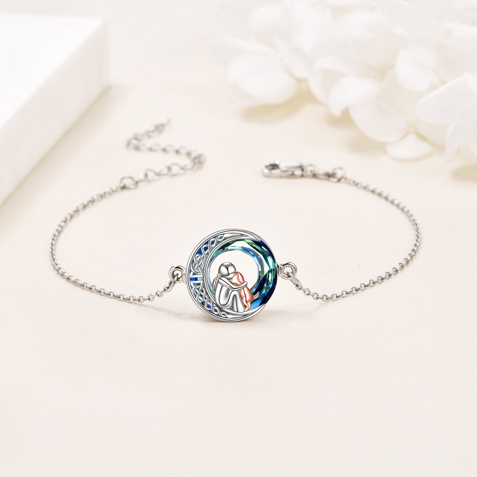 Adjustable Dog Charm Bracelet