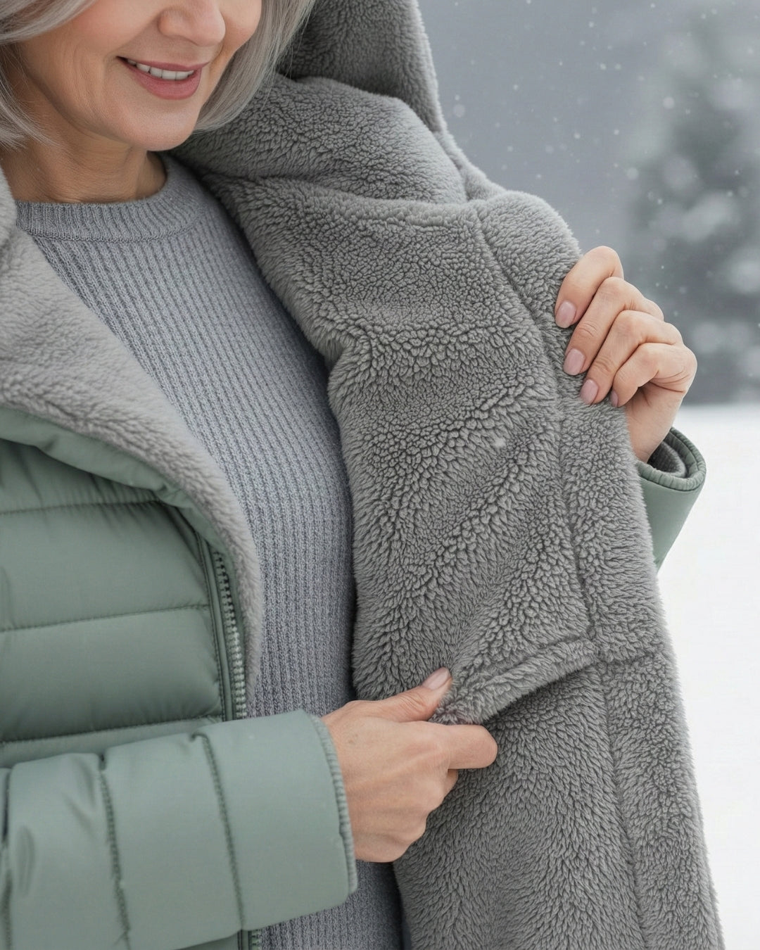 Grazia™ | Hooded fleece-lined puffer coat