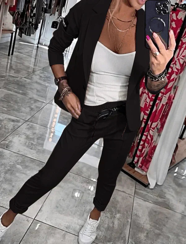Tracy™ | Blazer Set and Fluid Pants