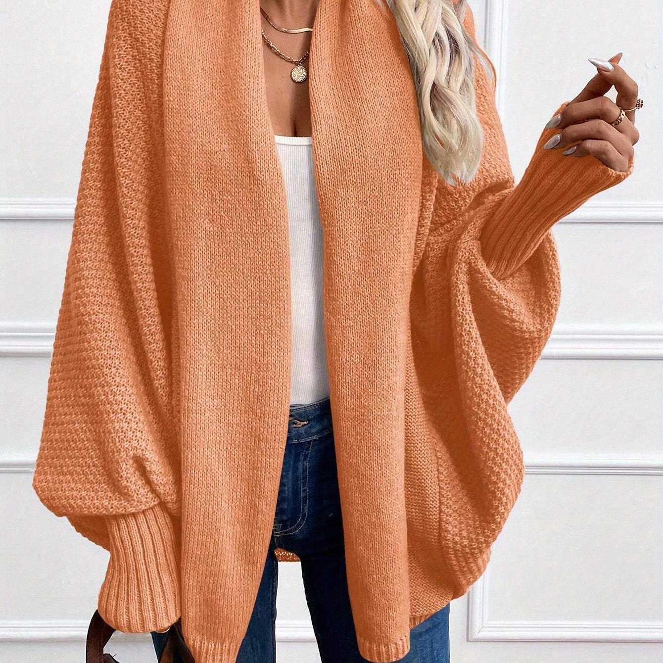 Anisa™ | Elegant Lantern Sleeve Cardigan