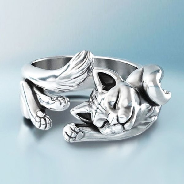 Vintage Cat Ring