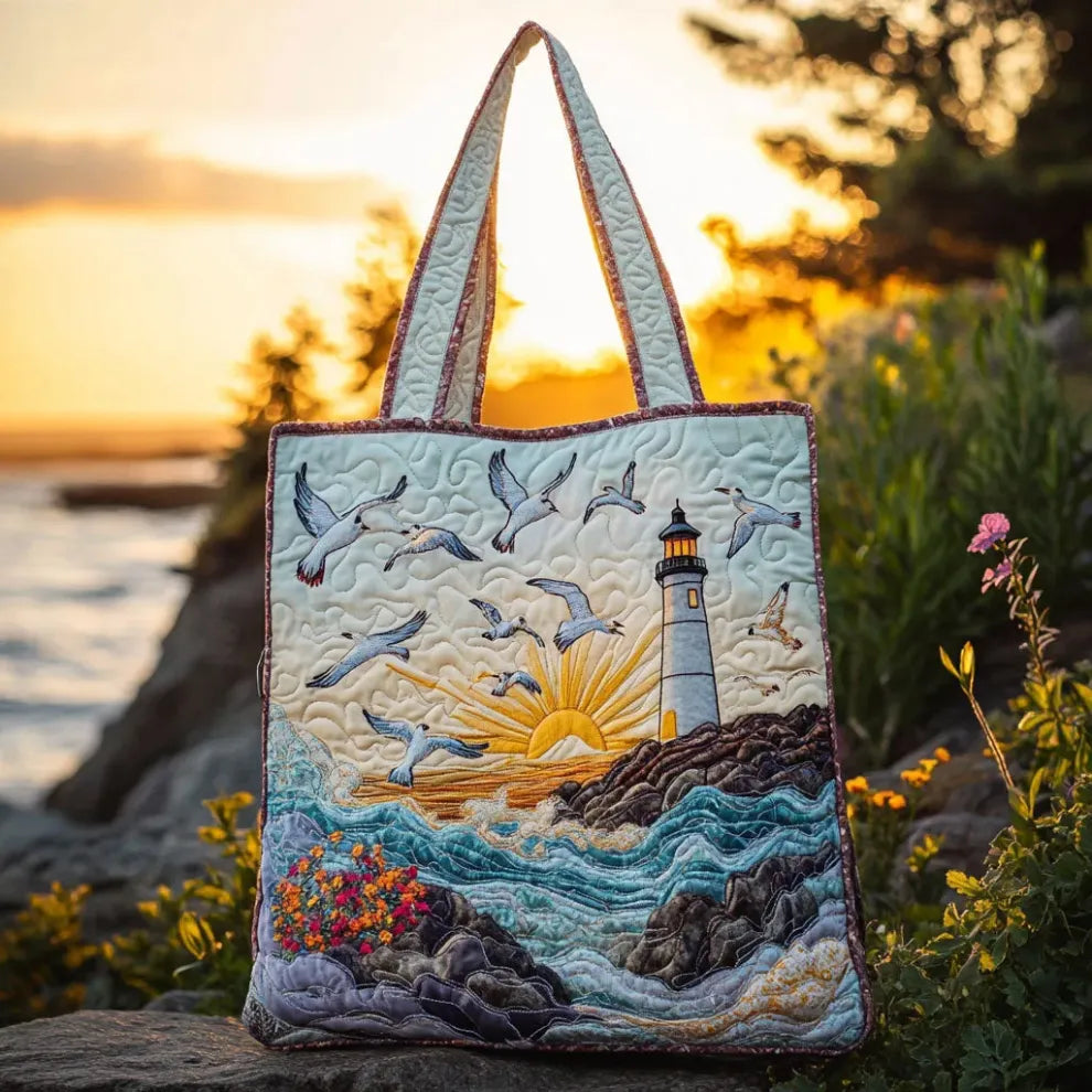 Seaside Light | Handmade Quilted Tote