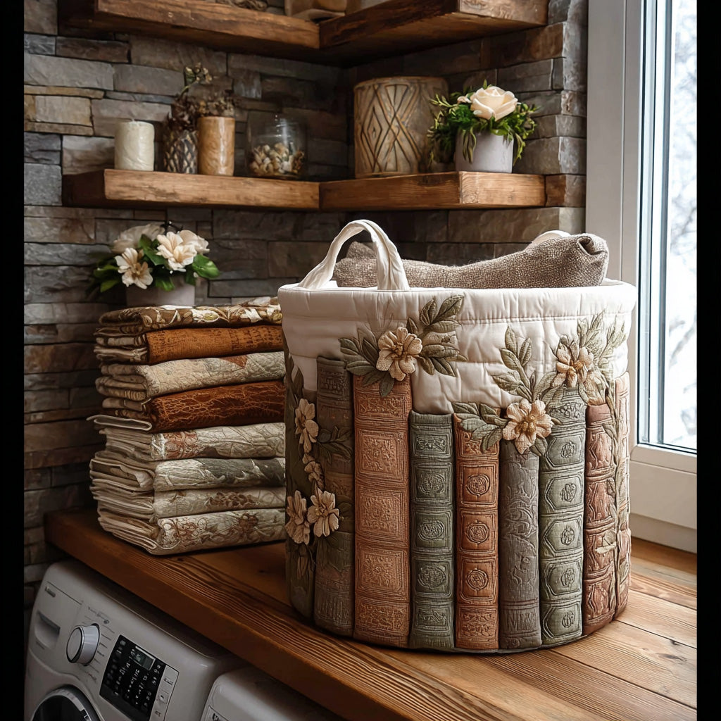 Bookish Garden | Handcrafted Laundry Basket