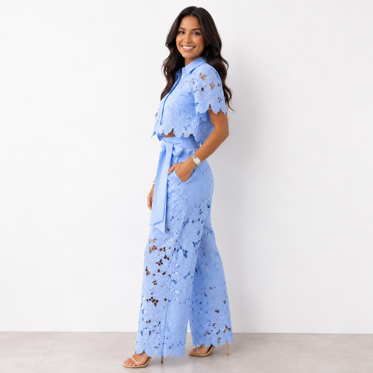 Eva | Elegant Lace Two-Piece Set