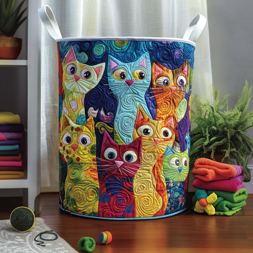 Cat | Handcrafted Laundry Basket