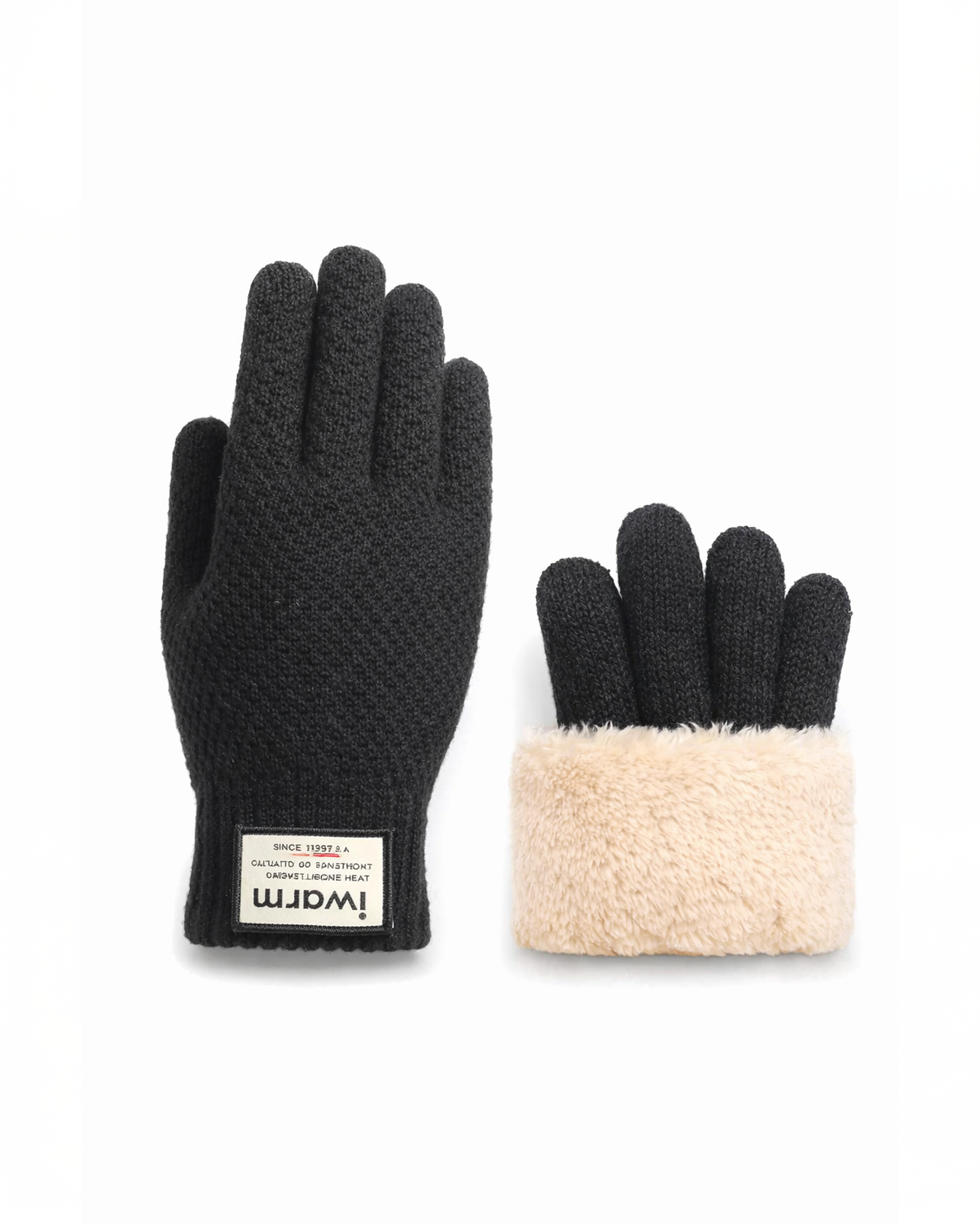 Thermal Wool Gloves β Fleece-Lined, Touchscreen Fingers