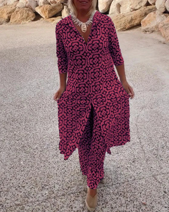 Giulia | Elegant Patterned Two-Piece Set