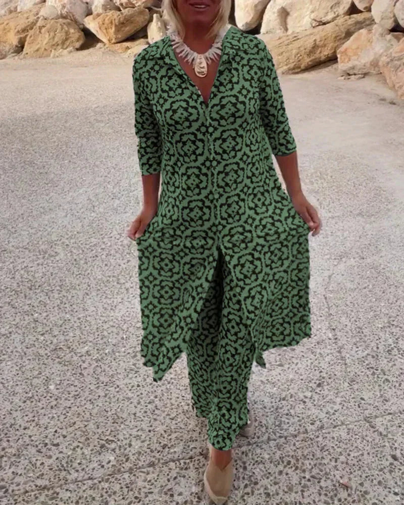 Giulia | Elegant Patterned Two-Piece Set