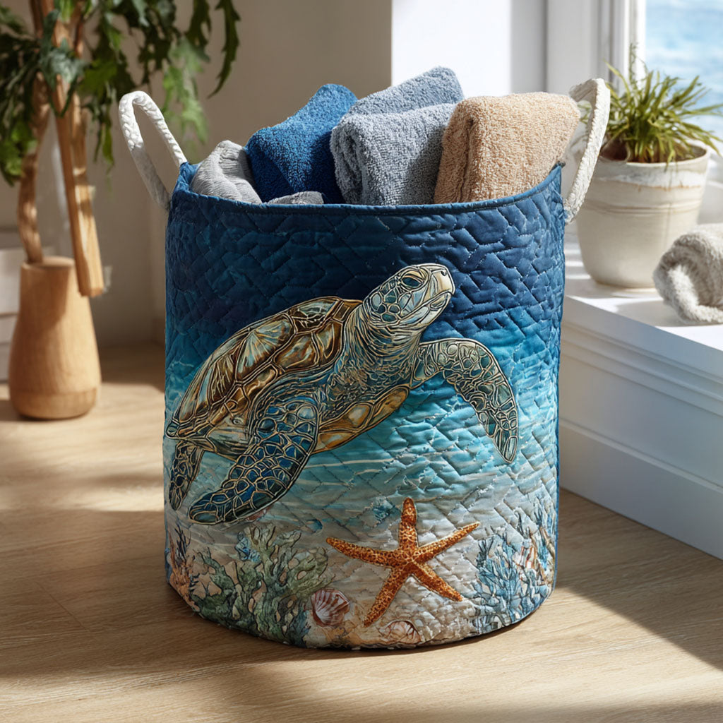 Turtle Quilted | Handcrafted Basket