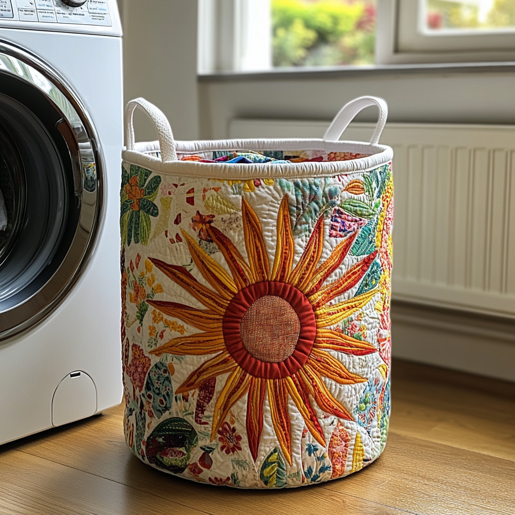 Meadow Sunburst | Handcrafted Laundry Basket