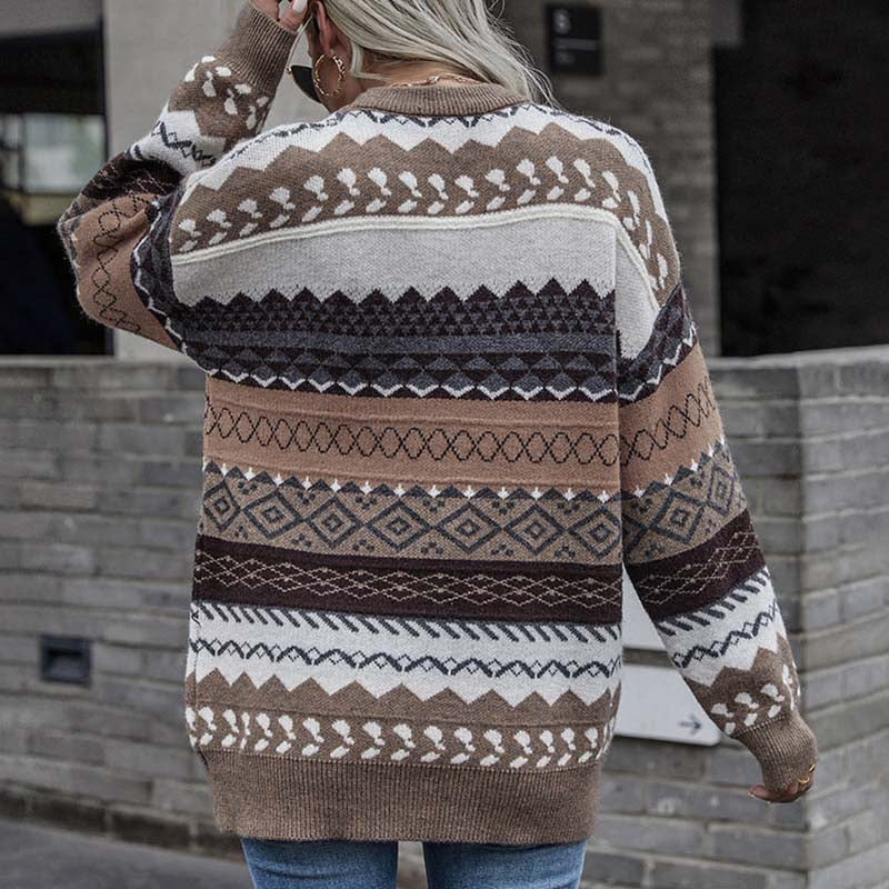Emanuela™ | Elegant Vintage Geometric Sweater