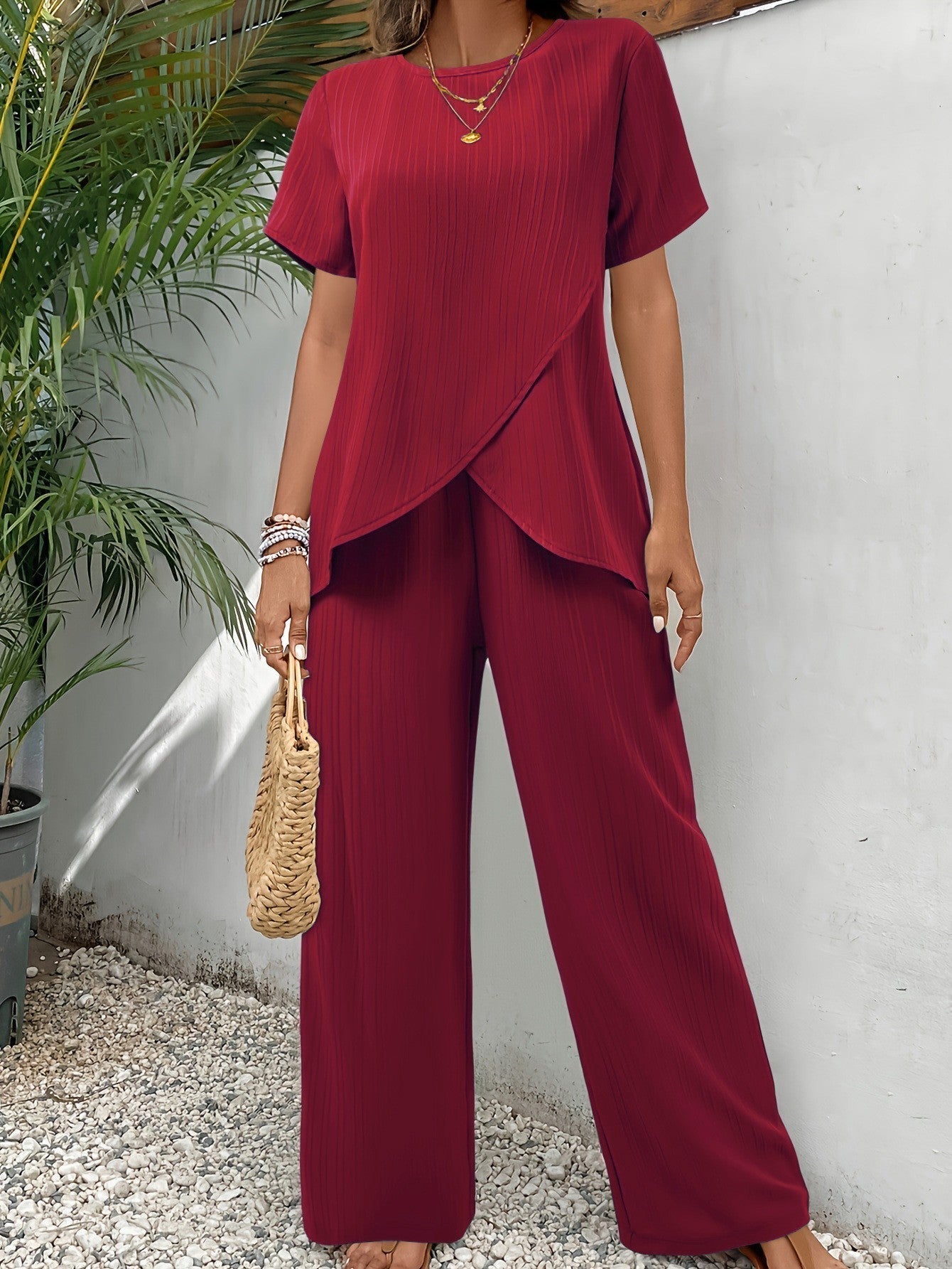 Greta | Elegant Asymmetric Two-Piece Set