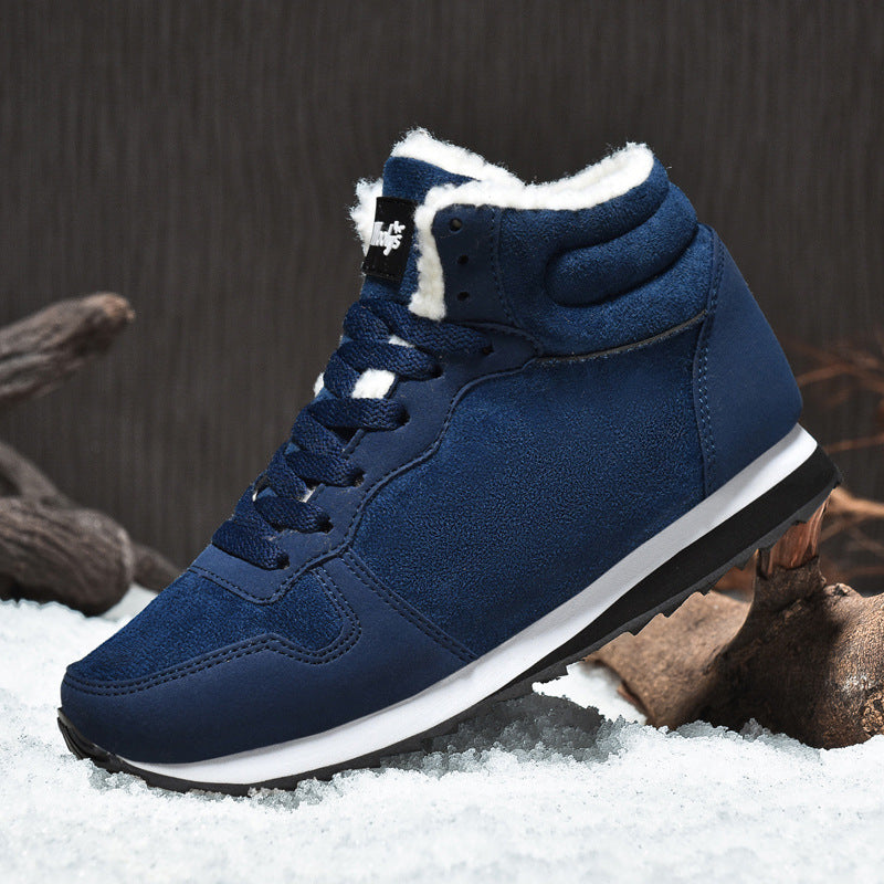 Ultra-Warm Anti-Slip Plush-Lined High-Top Sneakers