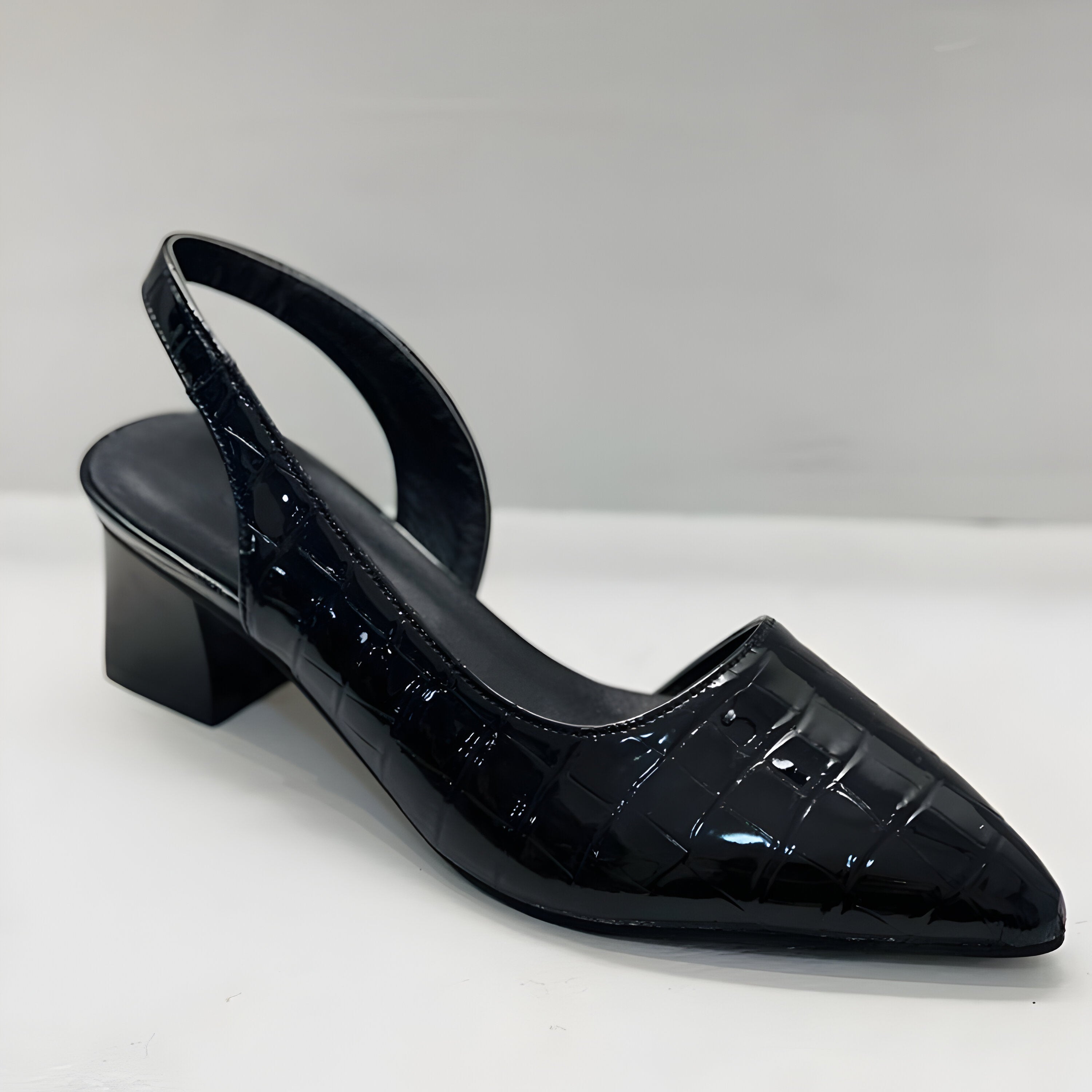 PointEase™ | Women's Croc Pointed Toe Slingback Heels