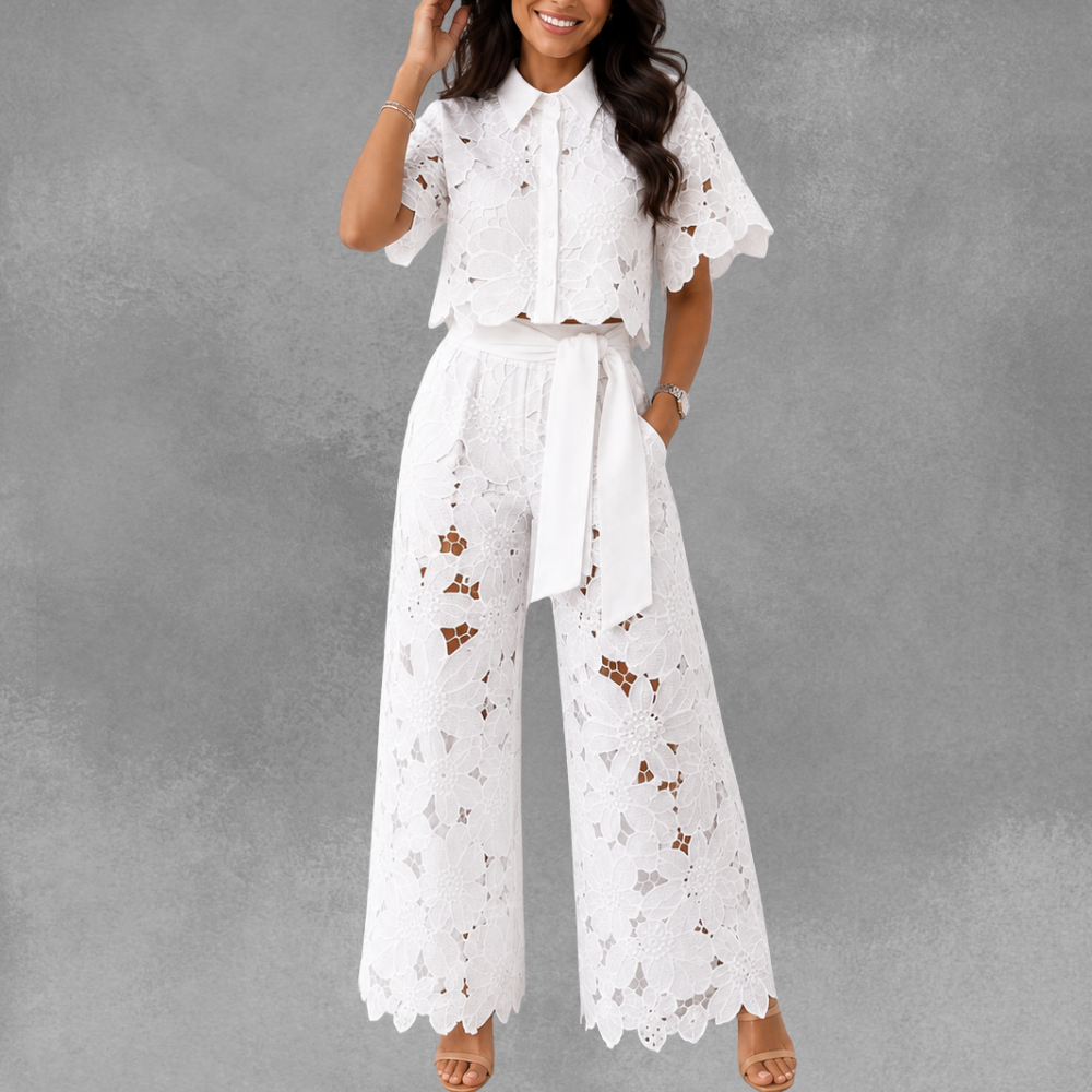 Eva | Elegant Lace Two-Piece Set