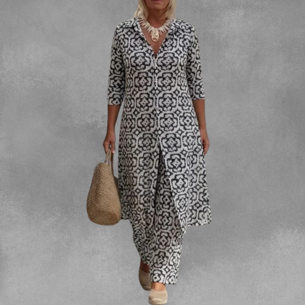 Giulia | Elegant Patterned Two-Piece Set