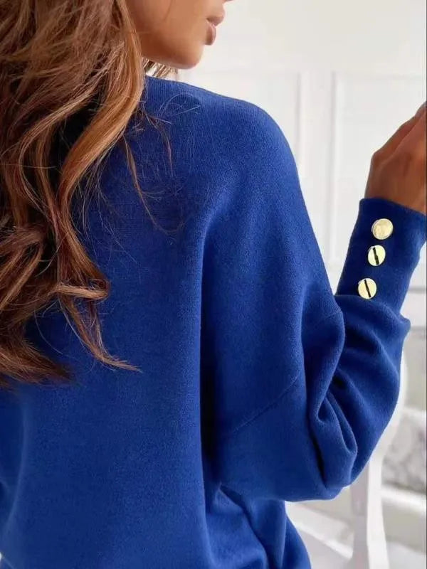 Chloe™ | Elegant V-Neck Sweater