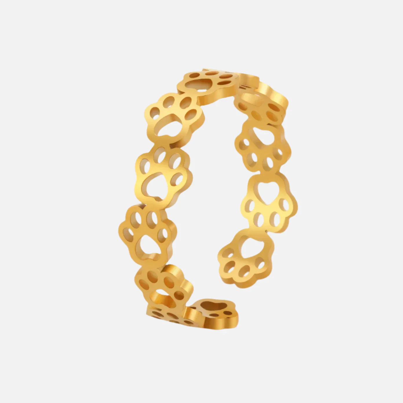Adjustable Paw Print Ring