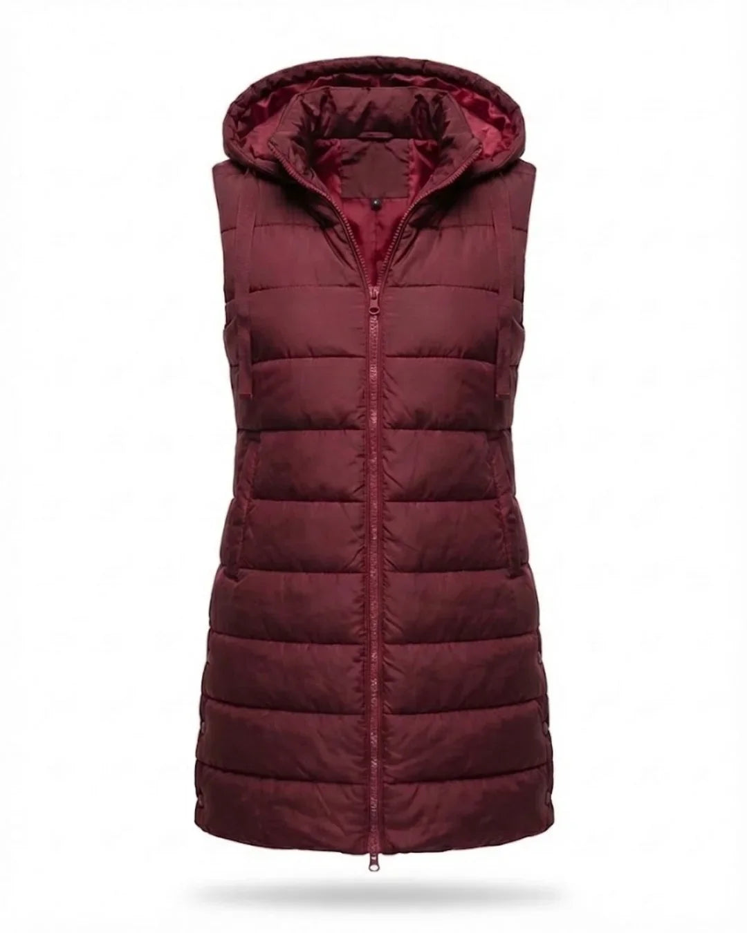 Sana™ | Hooded Longline Quilted Puffer Vest