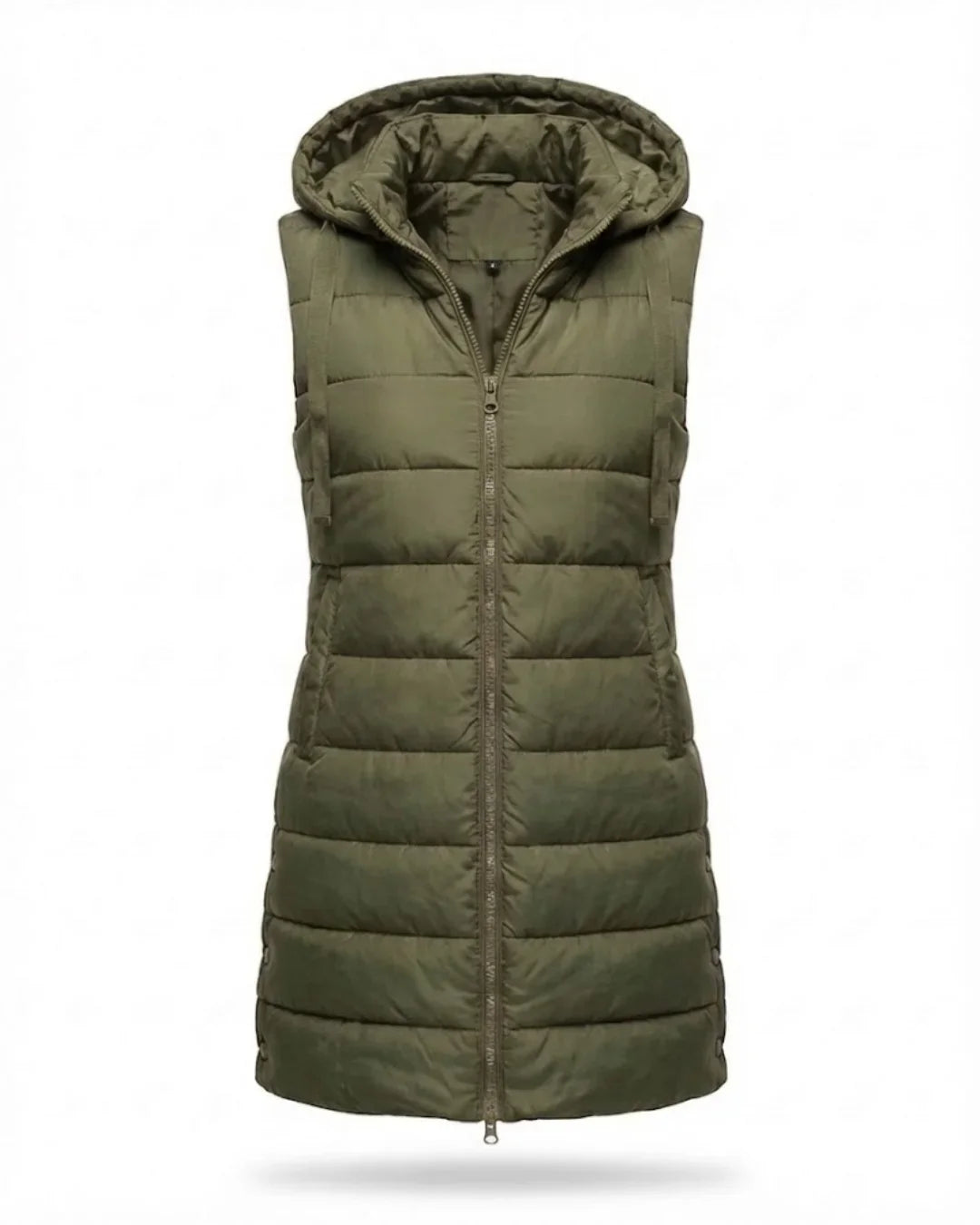 Sana™ | Hooded Longline Quilted Puffer Vest