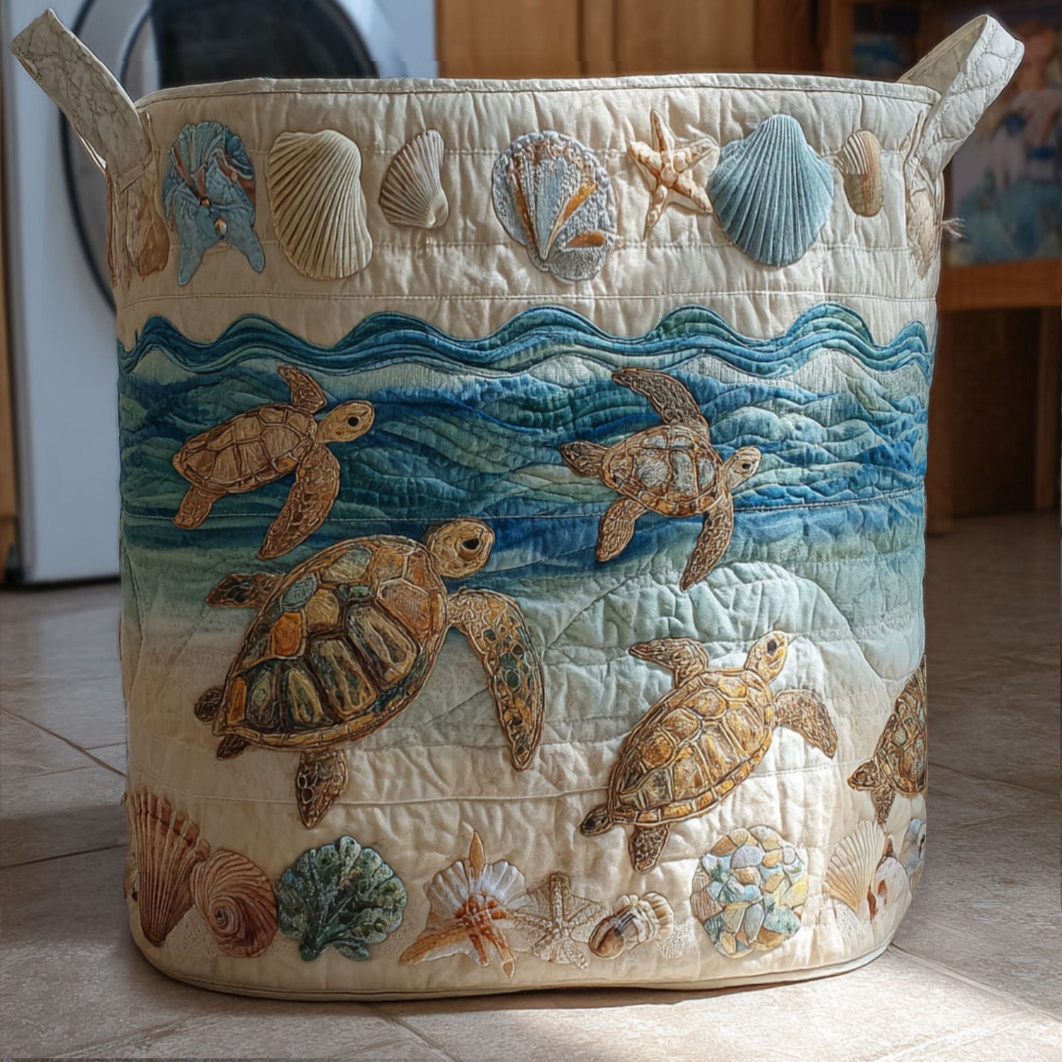 Turtle Quilted | Handcrafted Basket