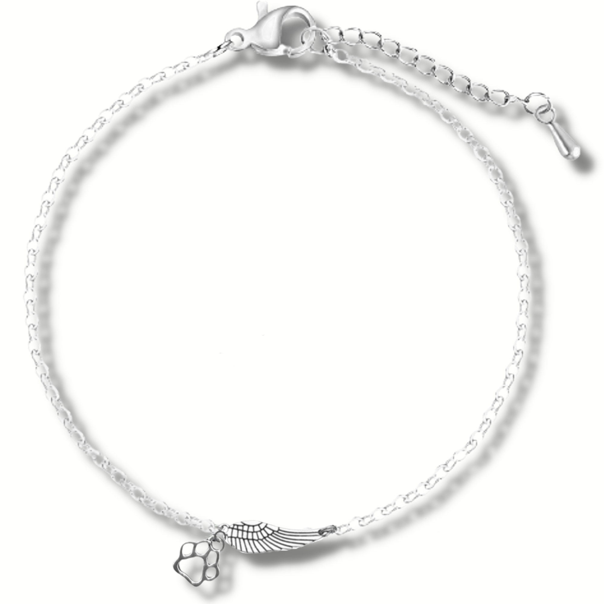 Memorial Bracelet with Angel Wing