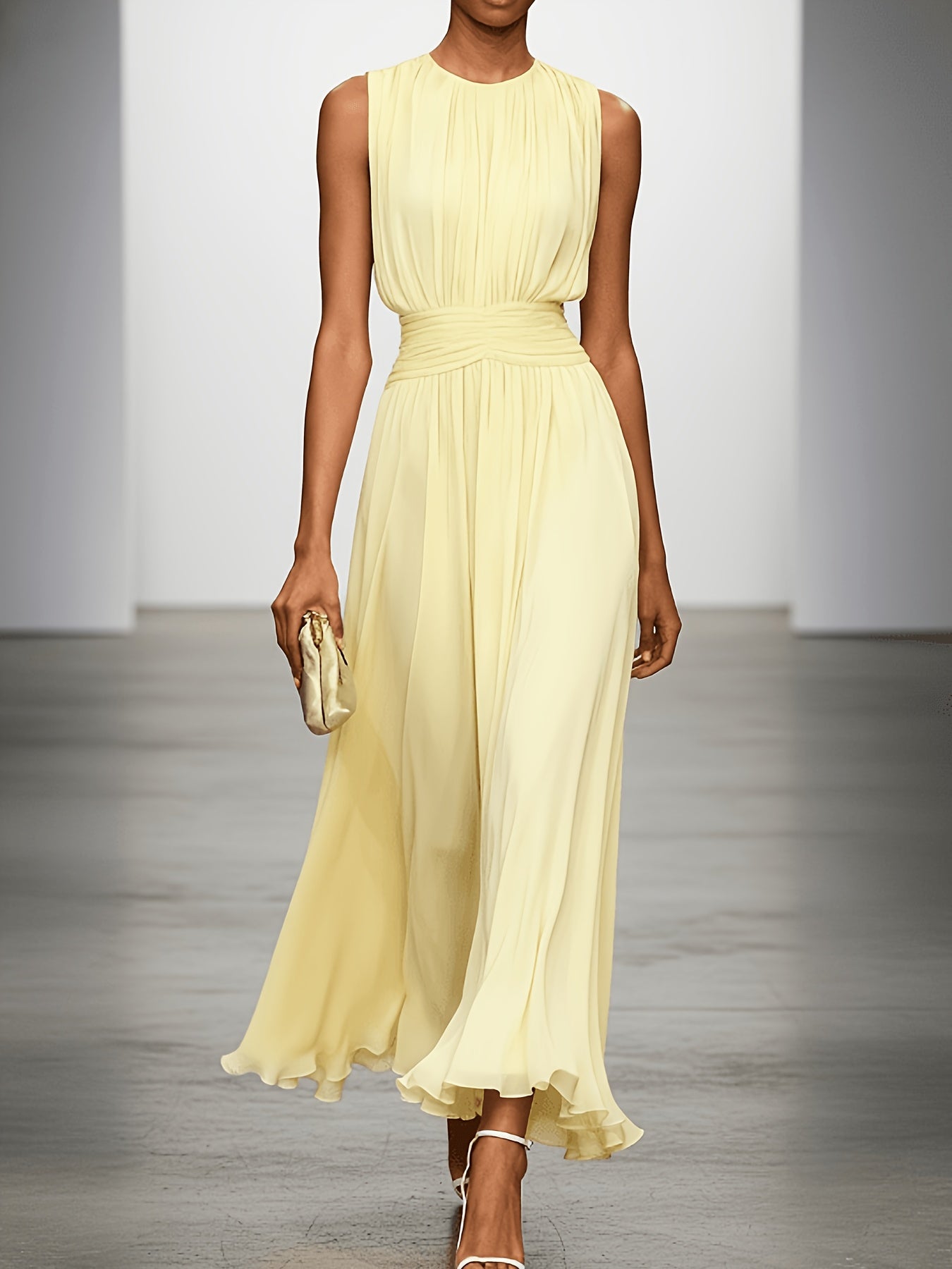 Charlotte | Elegant chiffon midi dress