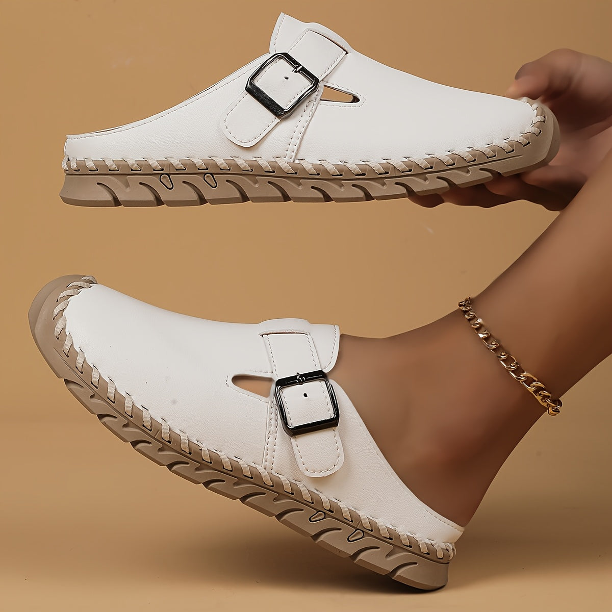 Marly – Comfort Mule with Buckle