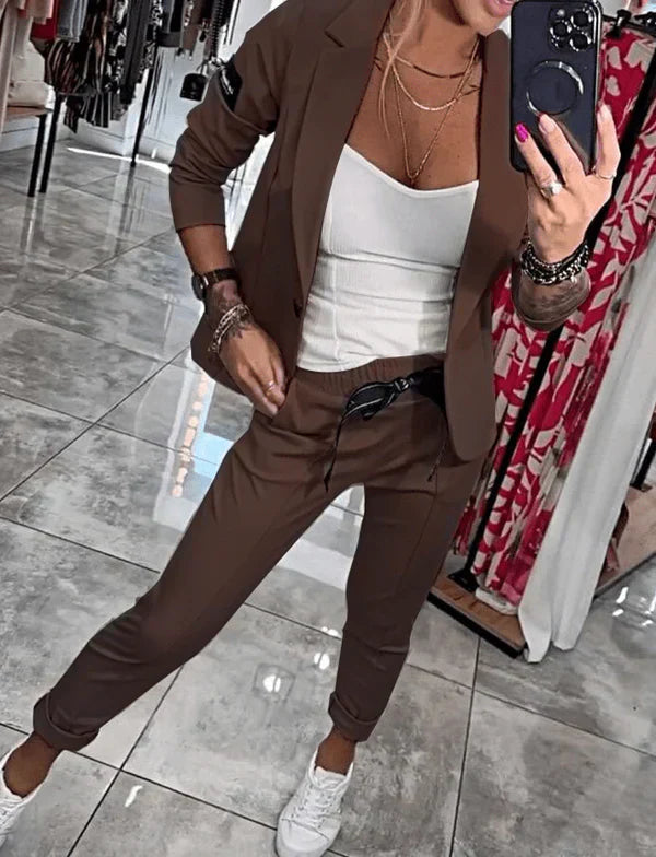 Tracy™ | Blazer Set and Fluid Pants